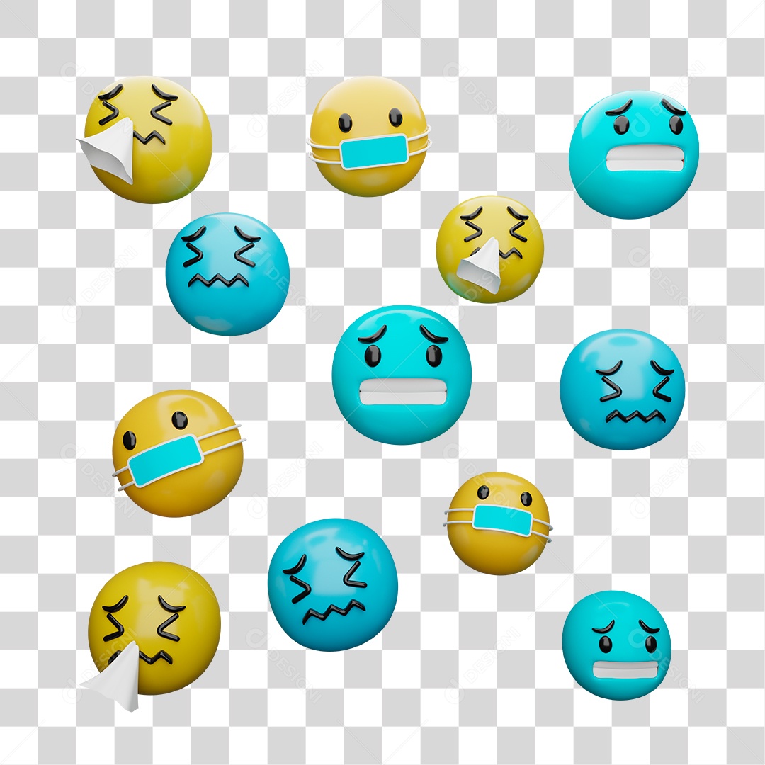 Emoji 3D PNG Transparente