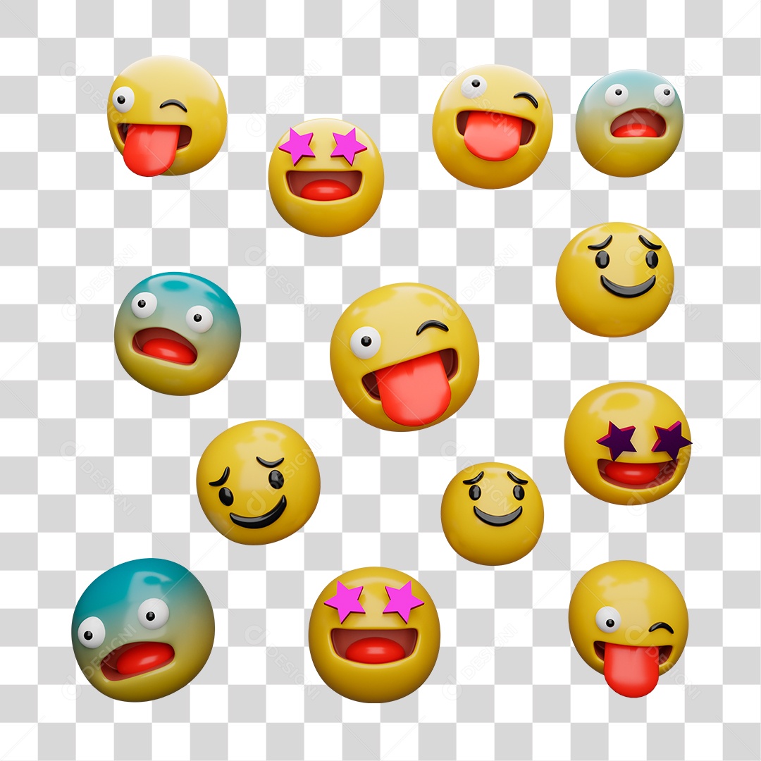 Emoji 3D PNG Transparente