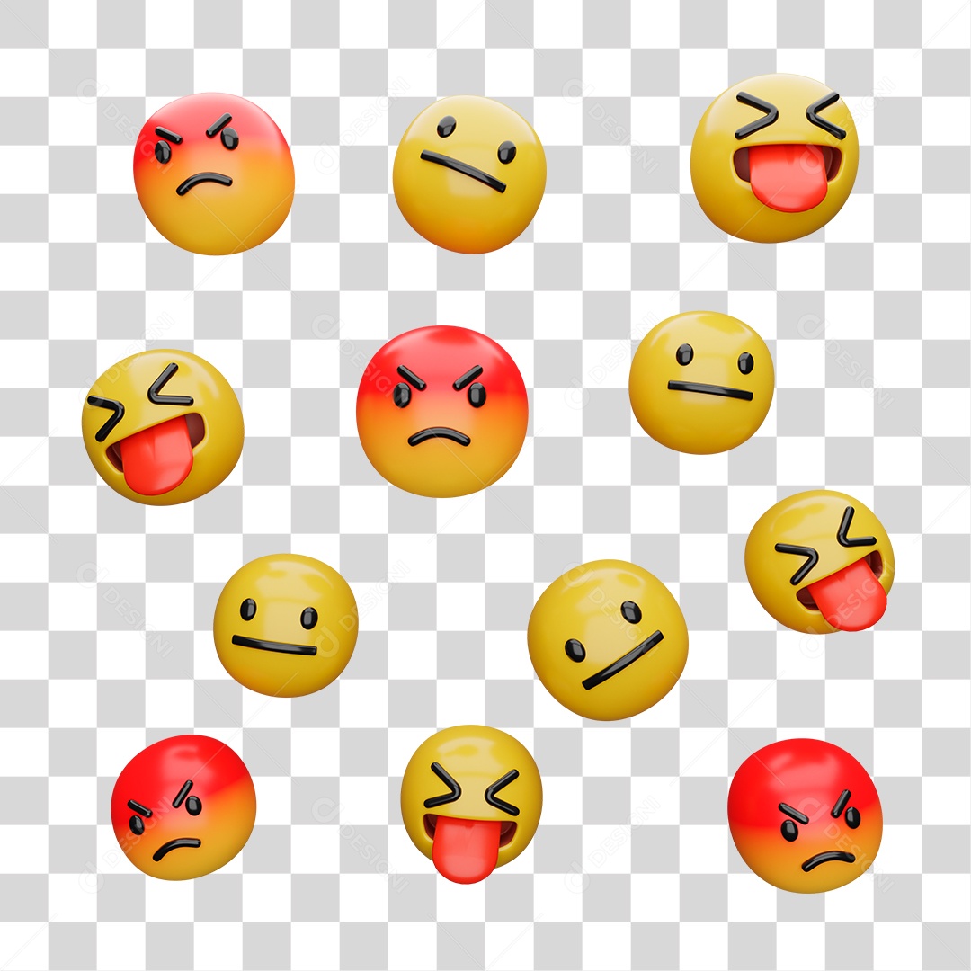 Emoji 3D PNG Transparente