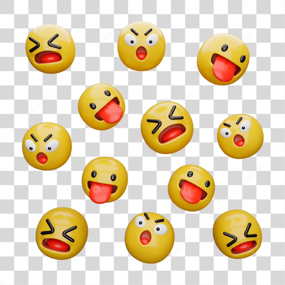 Emoji 3D PNG Transparente