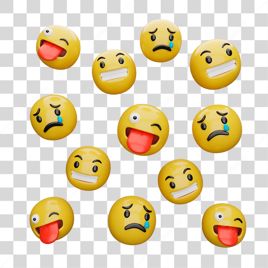 Emoji 3D PNG Transparente