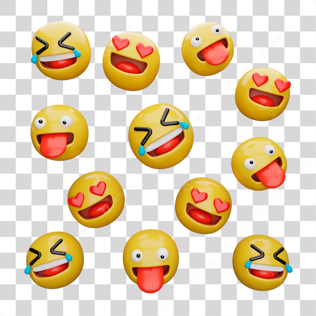 Emoji 3D PNG Transparente
