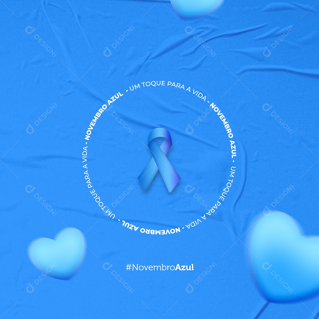 Novembro Azul Seja Homem Com Atitude Social Media PSD Editável