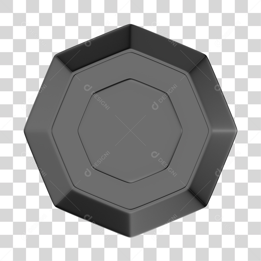 Gym Weight Dumbbells Black Element 3D PNG