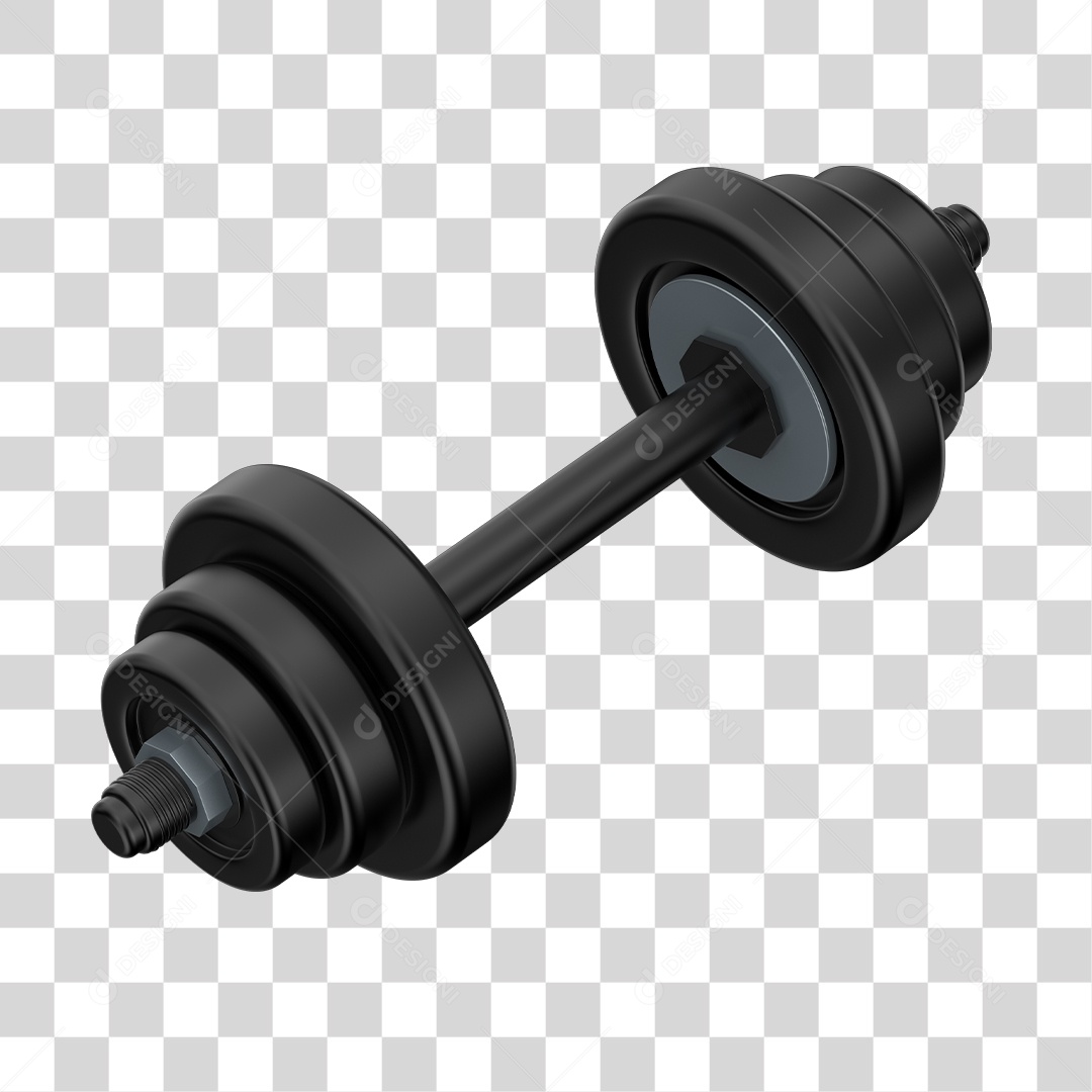 Peso de Academia Halteres Grandes Elemento 3D PNG