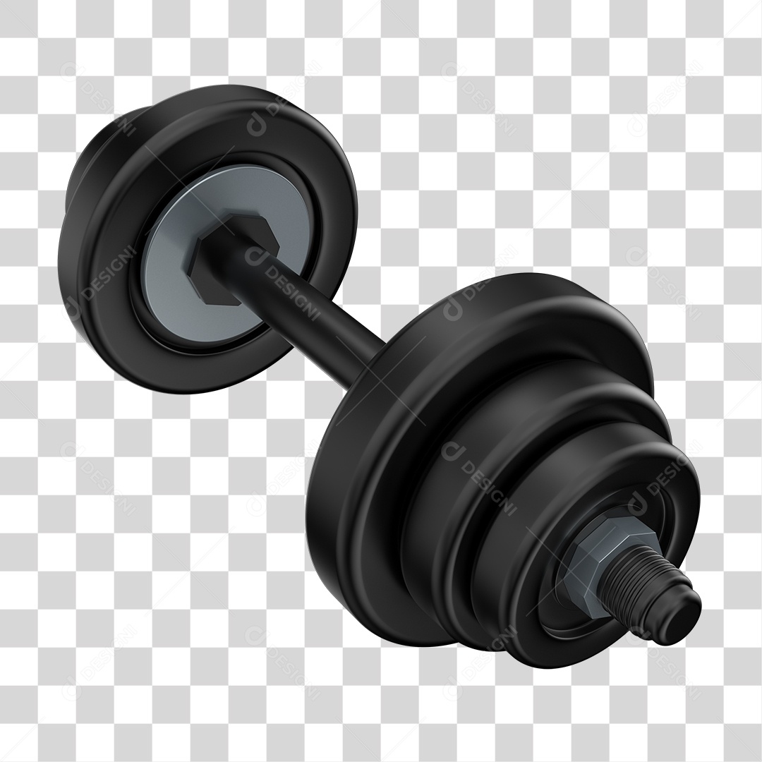 Peso de Academia Halteres Grandes Elemento 3D PNG