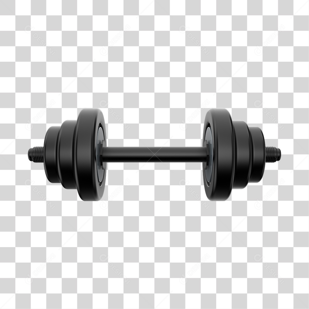 Peso de Academia Halteres Grandes Elemento 3D PNG