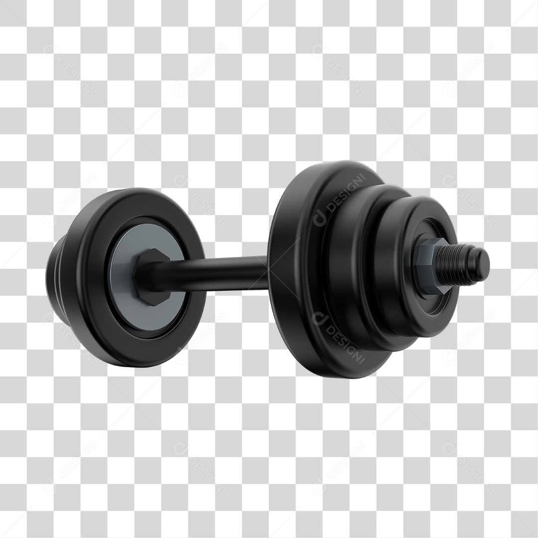 Peso de Academia Halteres Grandes Elemento 3D PNG