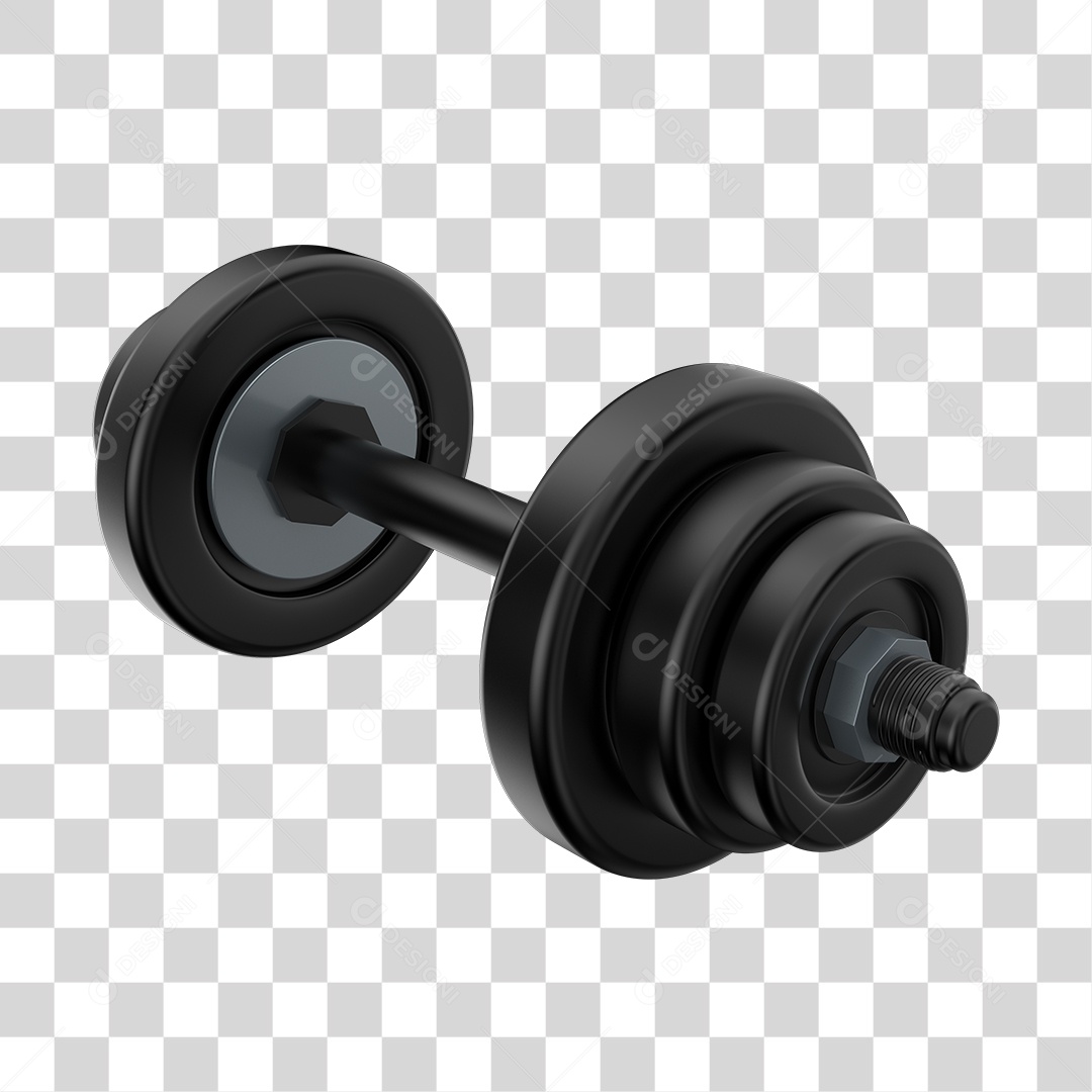 Peso de Academia Halteres Grandes Elemento 3D PNG