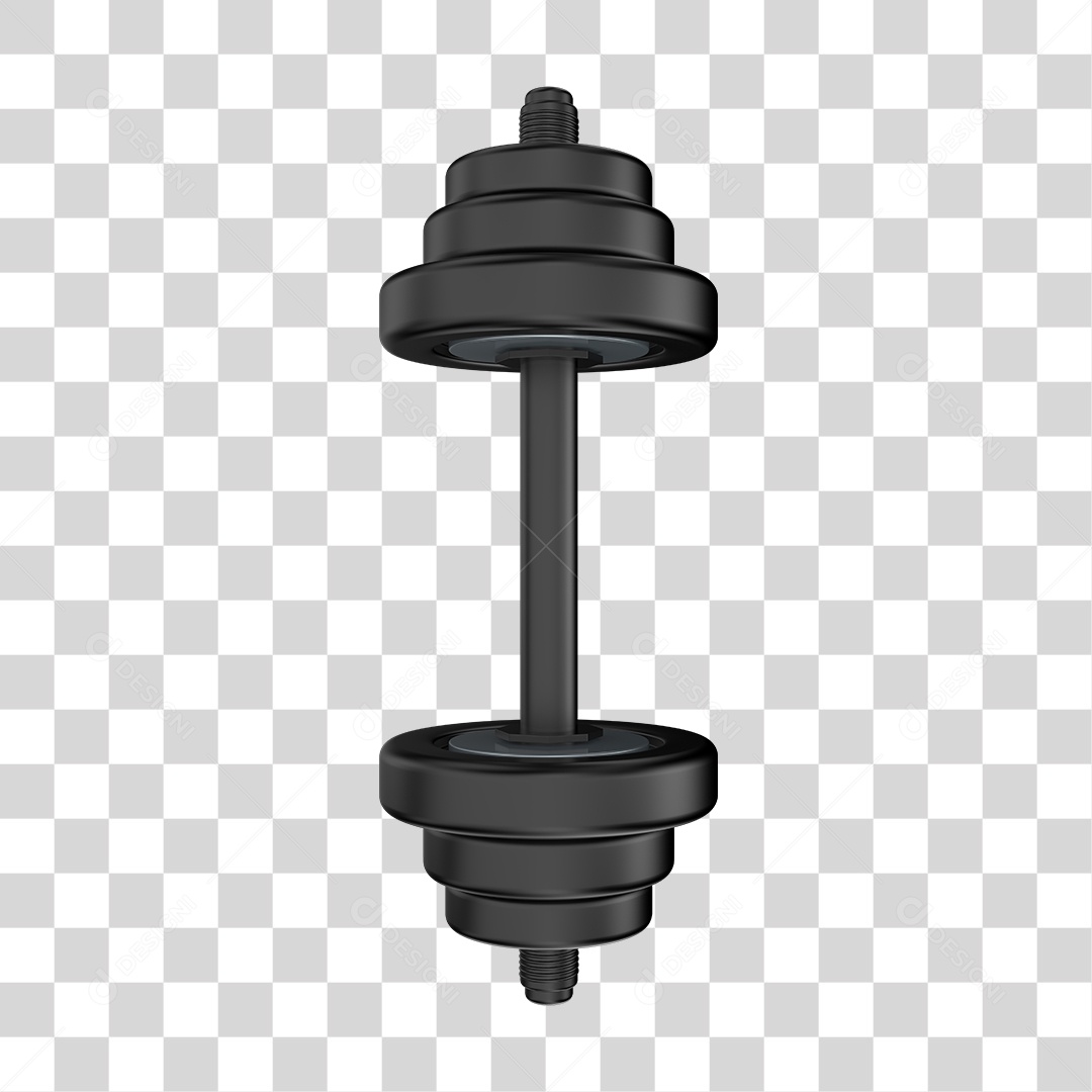 Peso de Academia Halteres Grandes Elemento 3D PNG