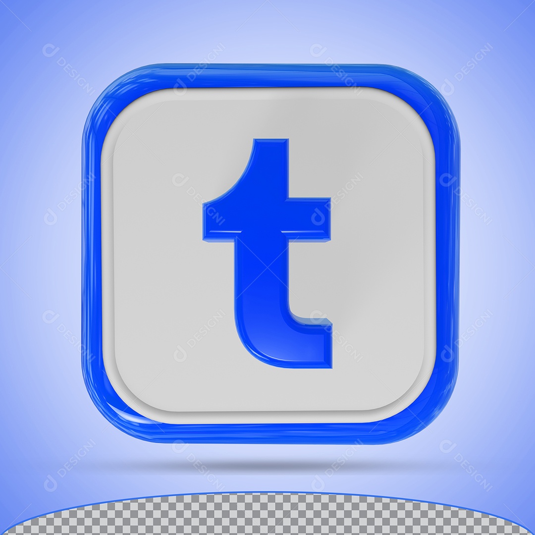 Tumblr Elemento 3D Para Composição PSD