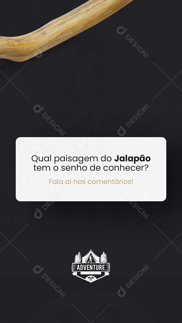 Qual Paisagem do Jalapão tem o Sonho de Cohecer? Agência de Viagens e Turismo Story Social Media PSD Editável