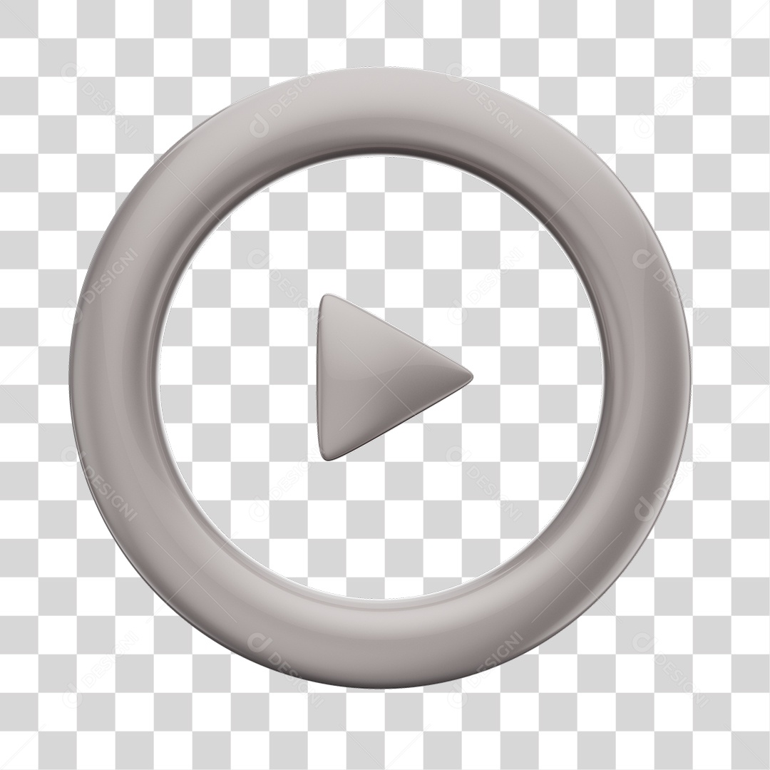 Player Áudio e Vídeo Branco Elemento 3D PNG