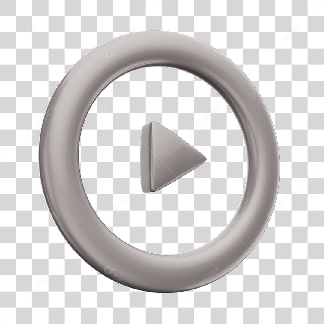 Player Áudio e Vídeo Branco Elemento 3D PNG