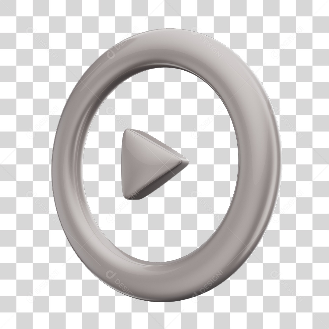 Player Áudio e Vídeo Branco Elemento 3D PNG