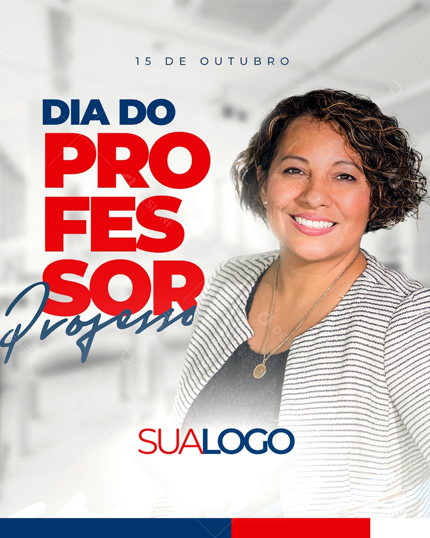 Dia Do Professor 15 de Outubro Social Media PSD Editável