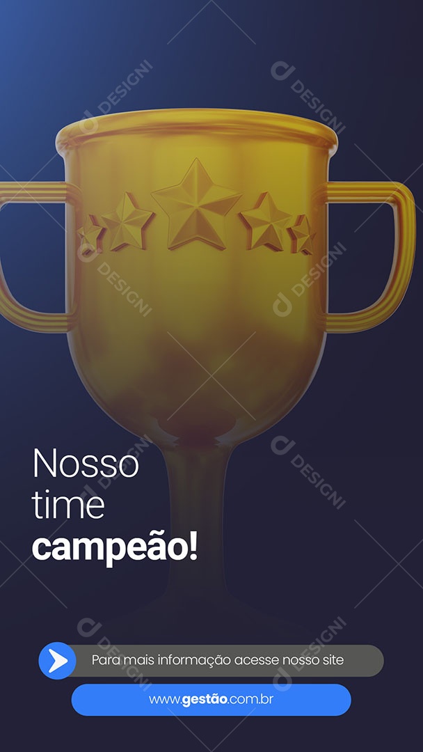 Sistema de Gestão Empresarial Software Nosso Time Campeão Story Social Media PSD Editável