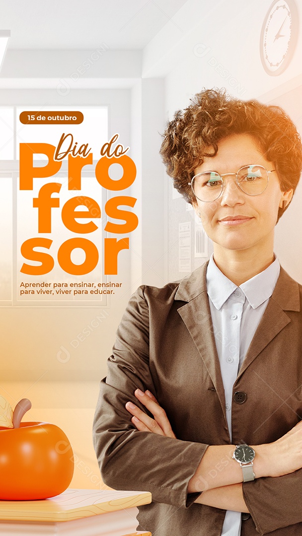 Story Learn to Teach Teacher's Day Social Media Editable PSD