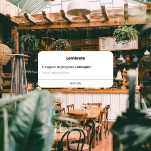 Lembrete Frase Motivacional do Dia O Segredo de Progredir é Começar! Social Media PSD Editável