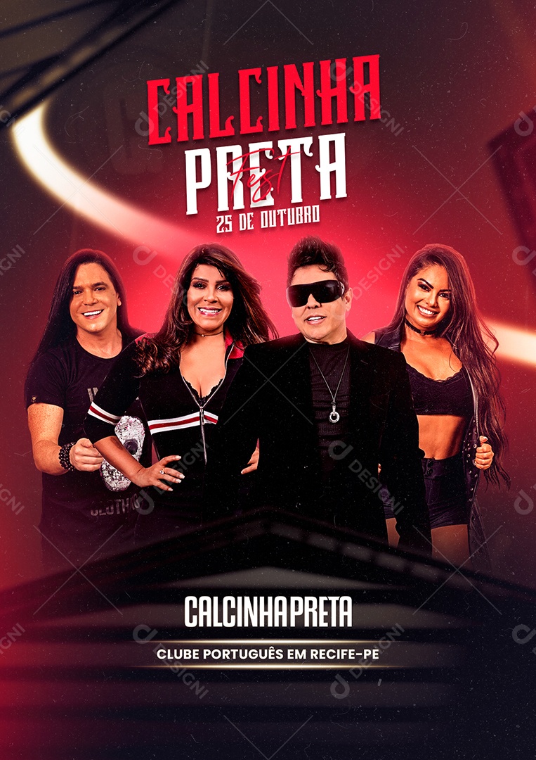 Fest Calcinha Preta Flyer Social Media PSD Editável
