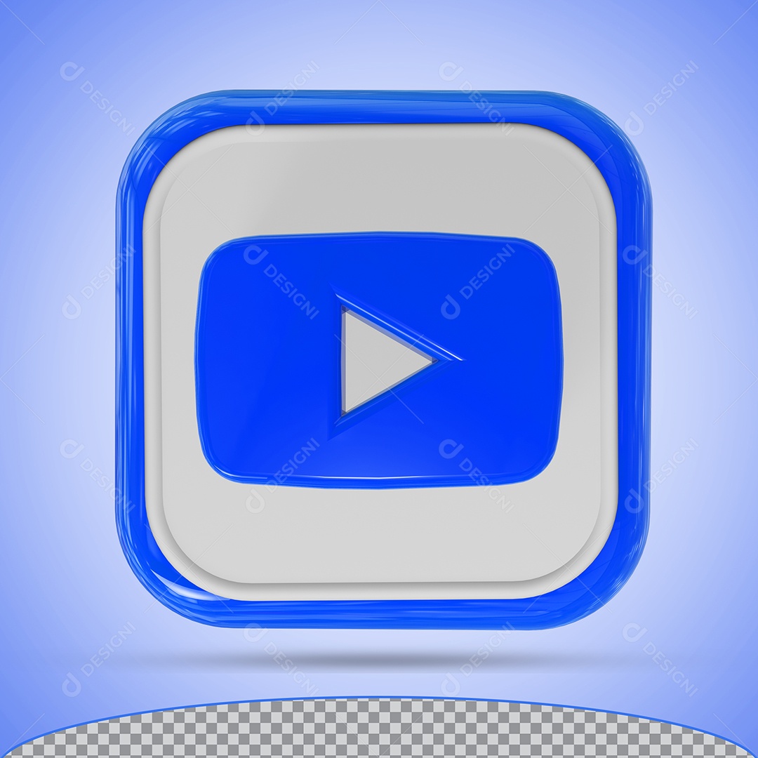 Youtube Elemento 3D Para Composição PSD