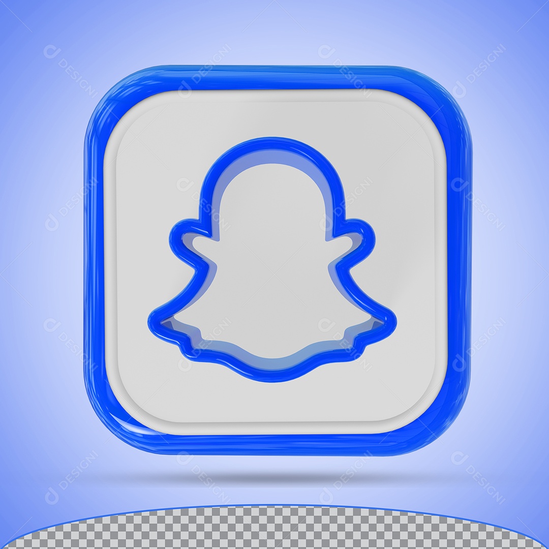 Snapchat Elemento 3D Para Composição PSD