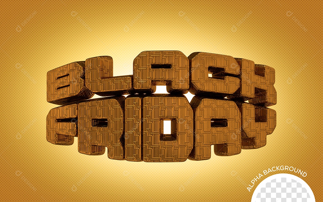 Black Friday Texto 3D para Composição PSD