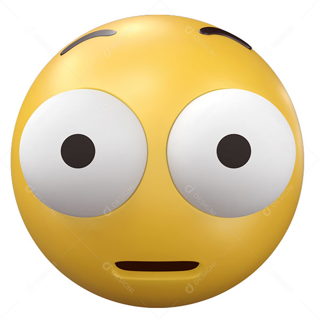 Emoji Surpreso PNG Transparente Sem Fundo