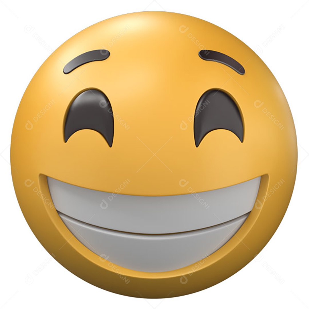 Emoji Sorridente PNG Transparente Sem Fundo