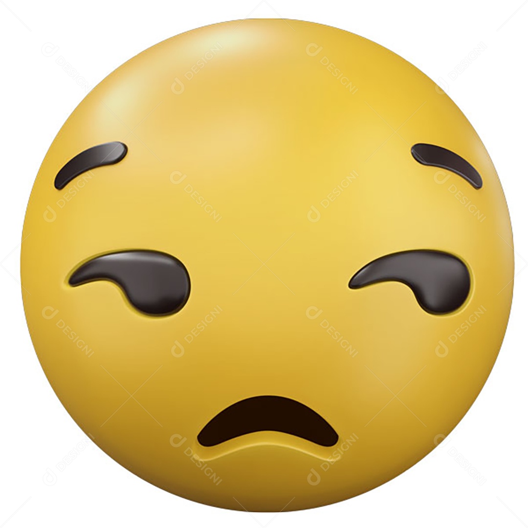 Emoji Cansado PNG Transparente Sem Fundo