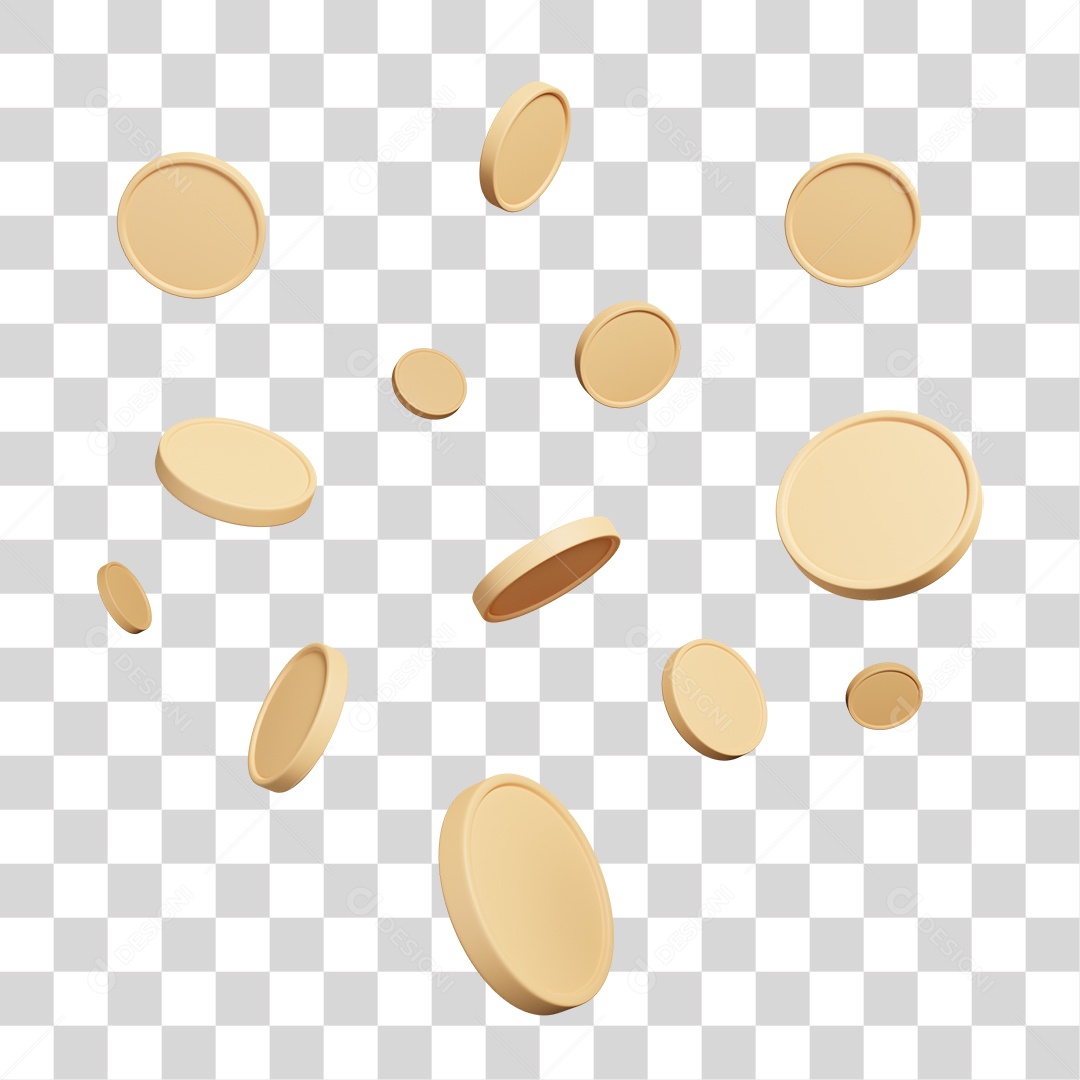 Moedas Dinheiro PNG Transparente