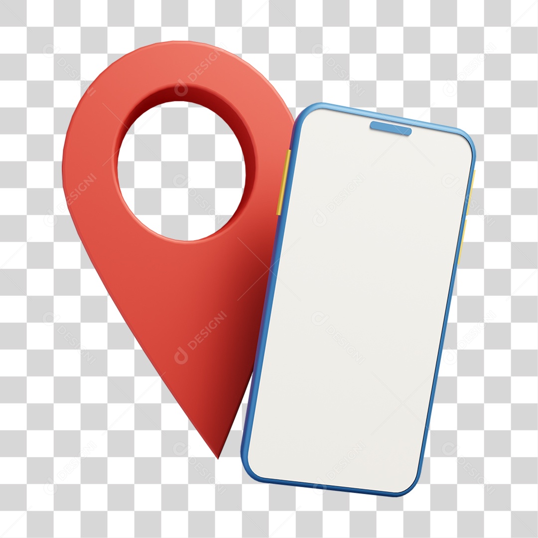Celular Pin de Localização PNG Transparente