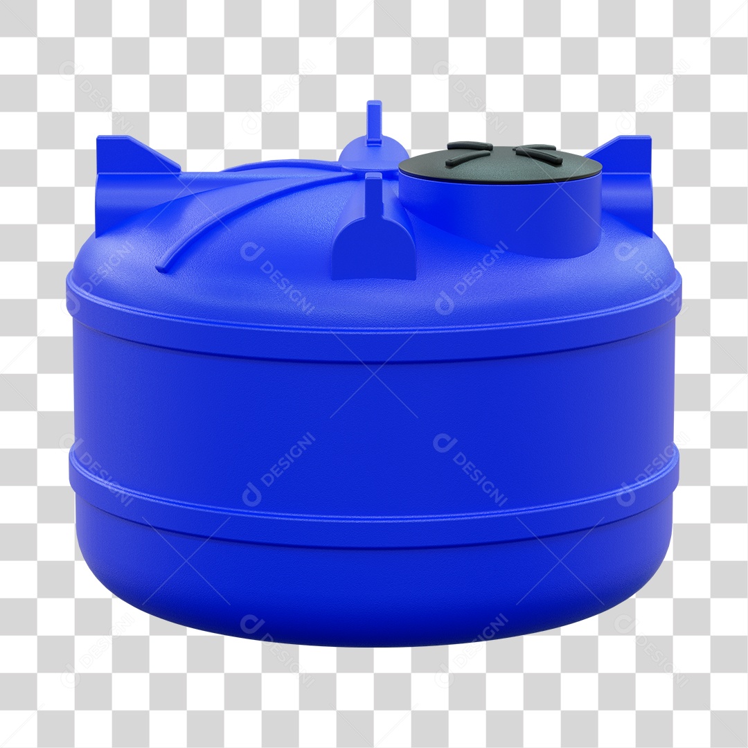 Tanque de Água Azul PSD + PNG