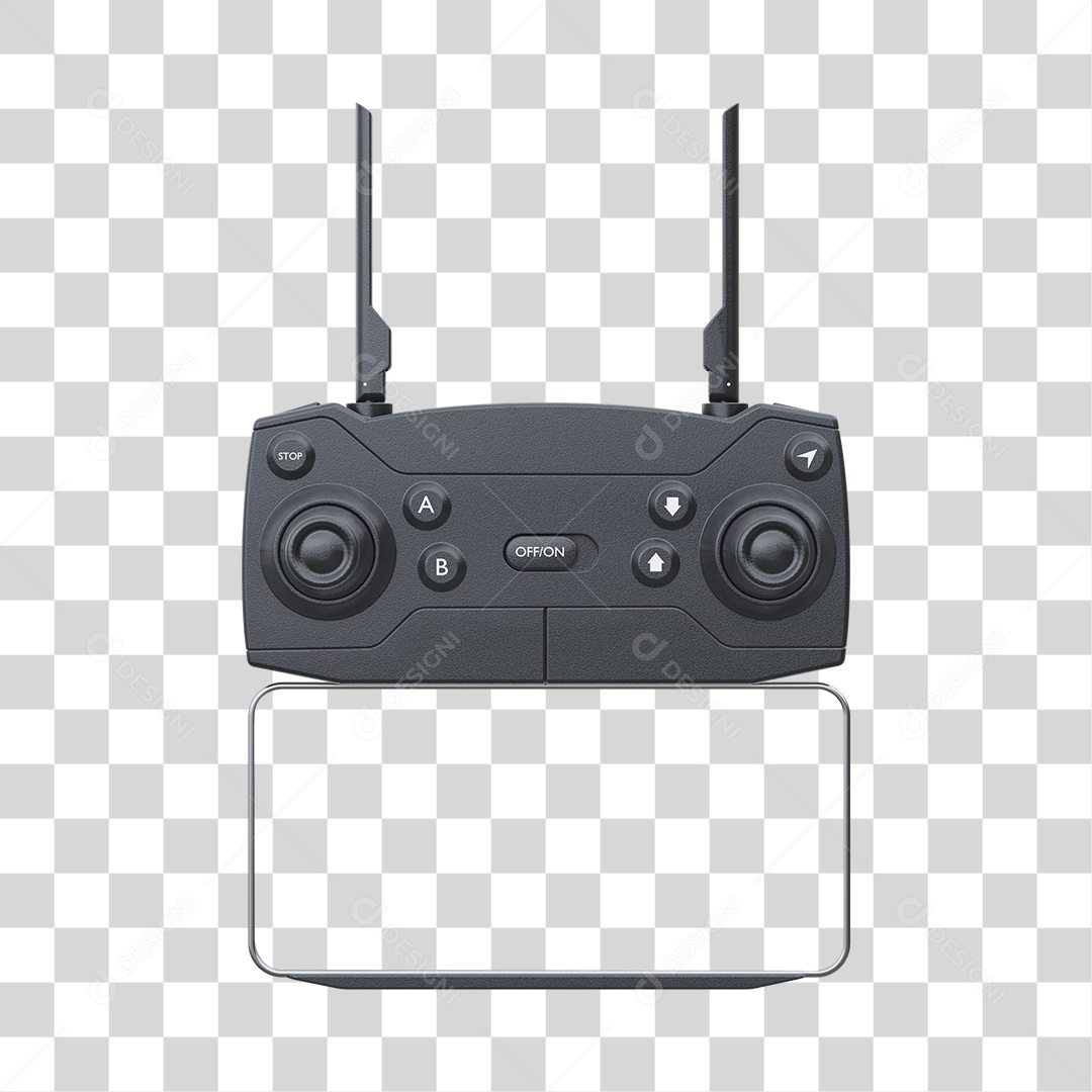 Maquete de Controle Remoto de Drone PSD + PNG