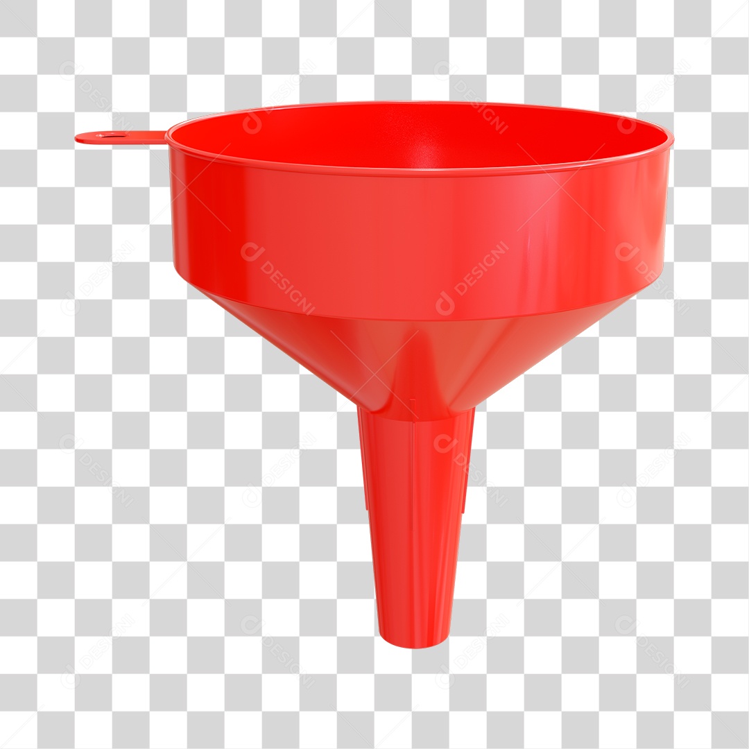 Funil de Cone de Plástico PSD + PNG
