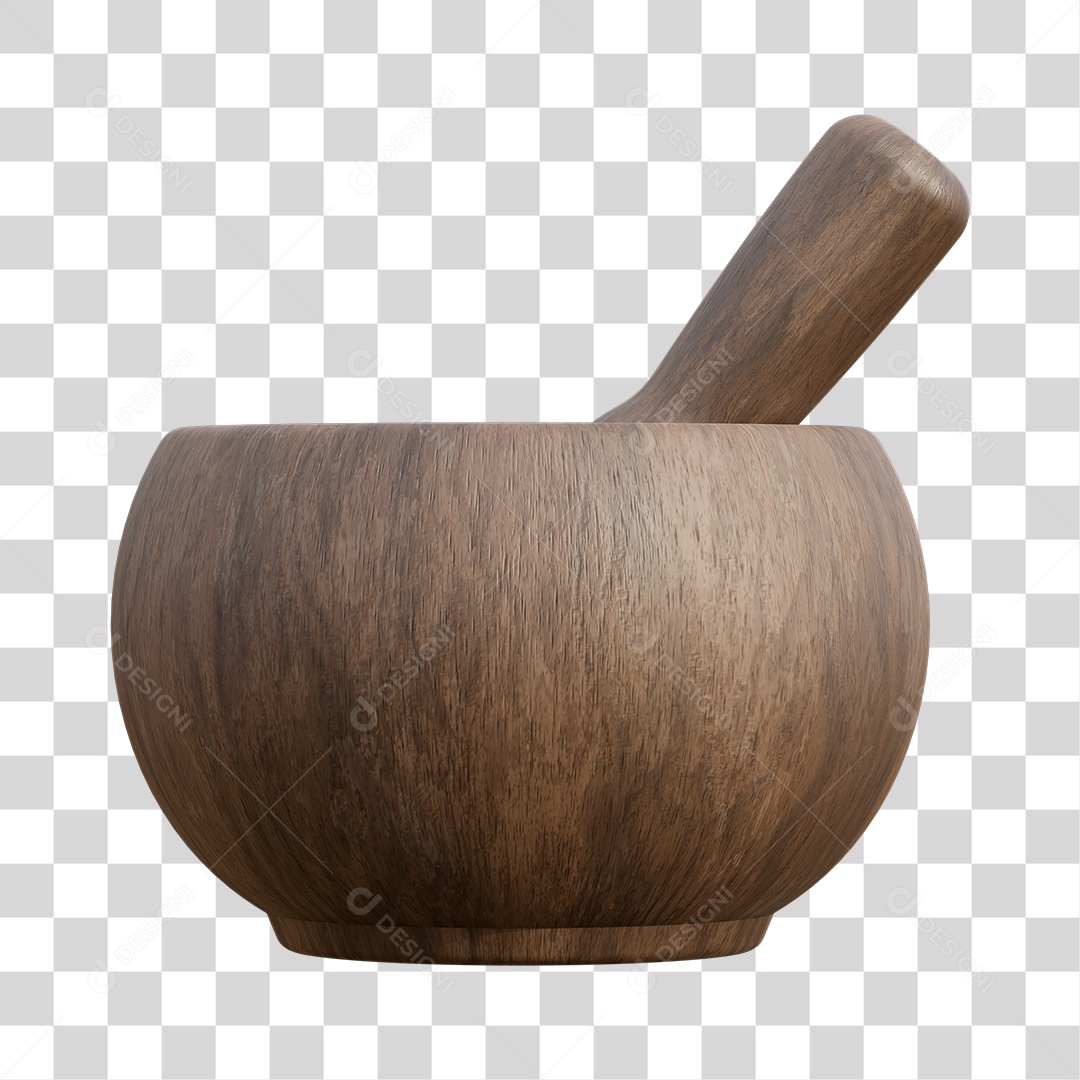 Pilão de Madeira PSD + PNG
