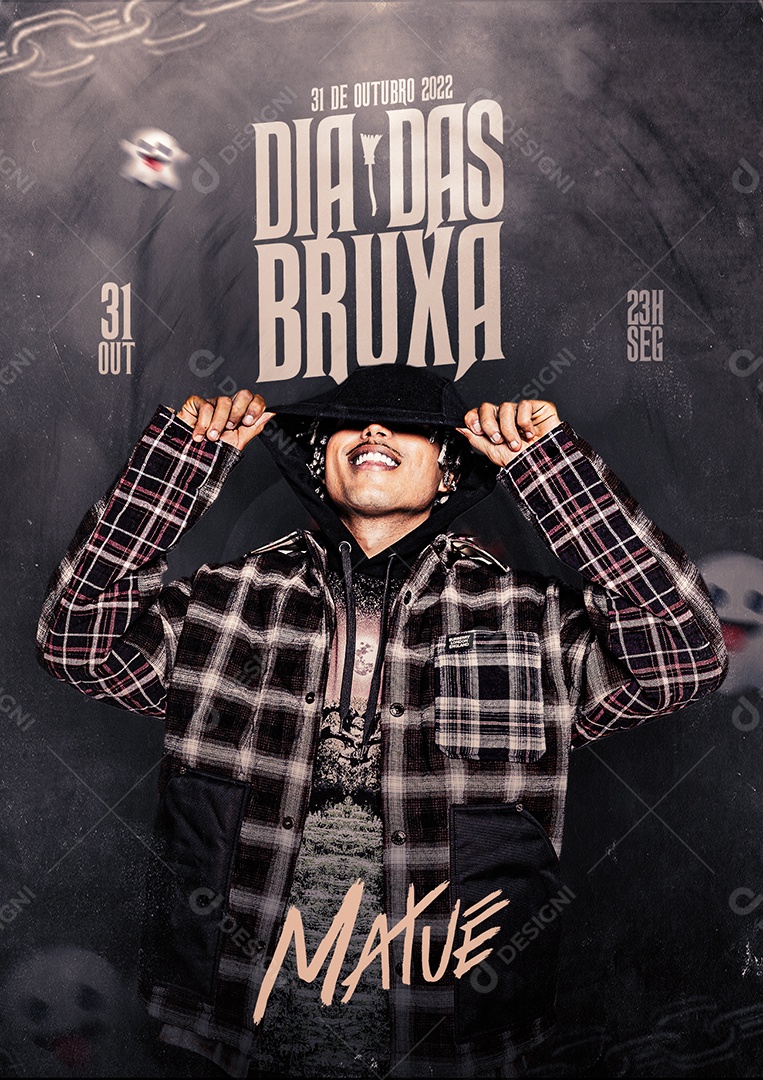 Dia Das Bruxas Matuê Flyer Social Media PSD Editável