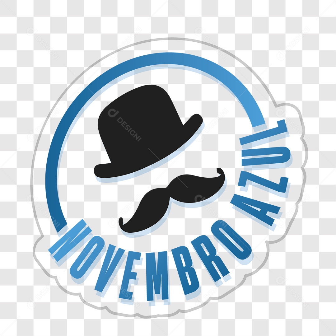 Lettering Novembro Azul EPS + PNG