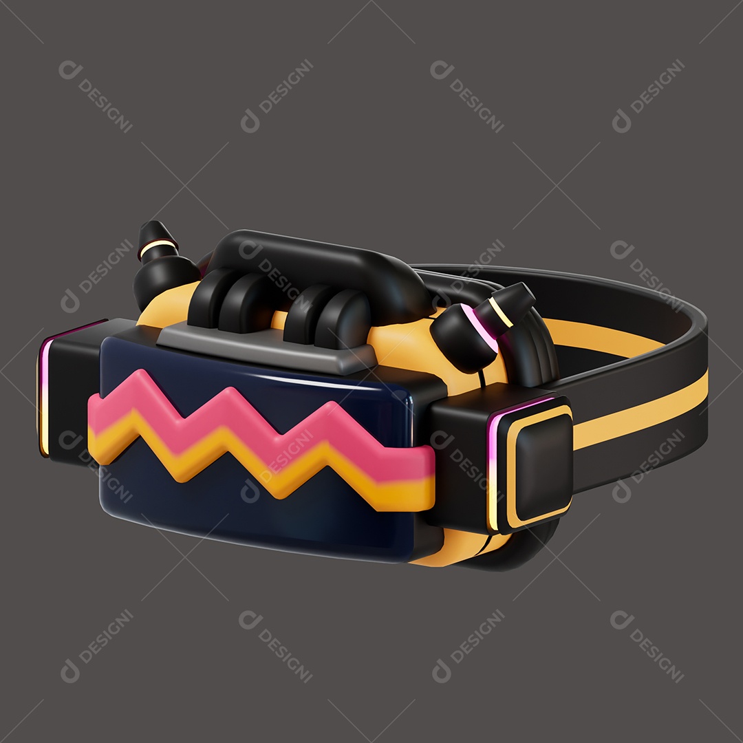 Óculos do Meta Verso Elemento 3D para Composição PSD