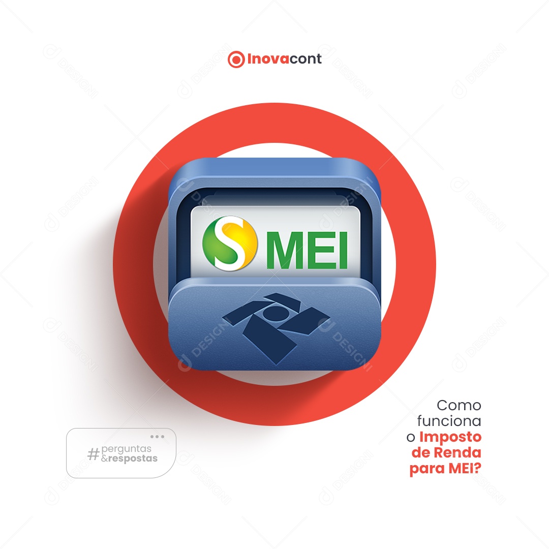 Social Media Contabilidade Imposto de Renda para MEI PSD Editável