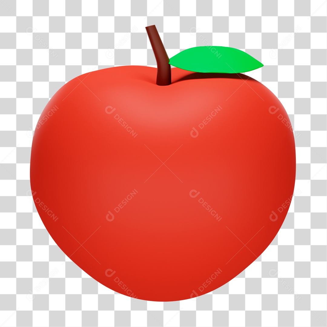 Fruta Vermelha Maçã PNG Transparente