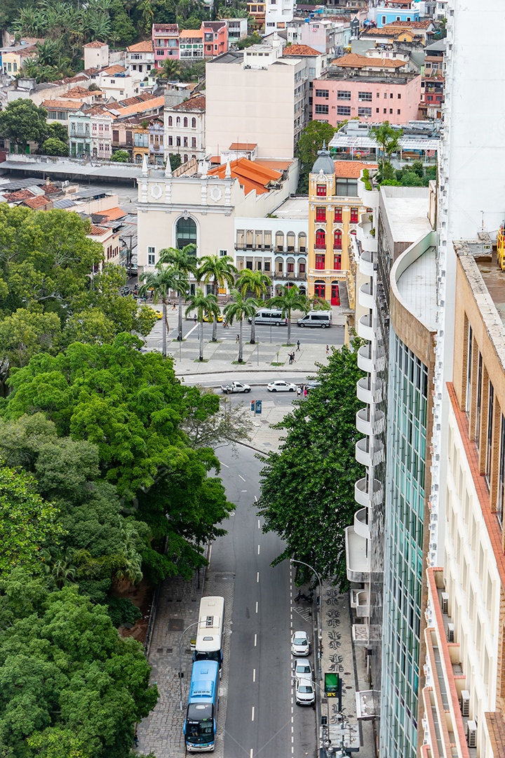 Vista do bairro da lapa no centro do Rio de Janeiro.