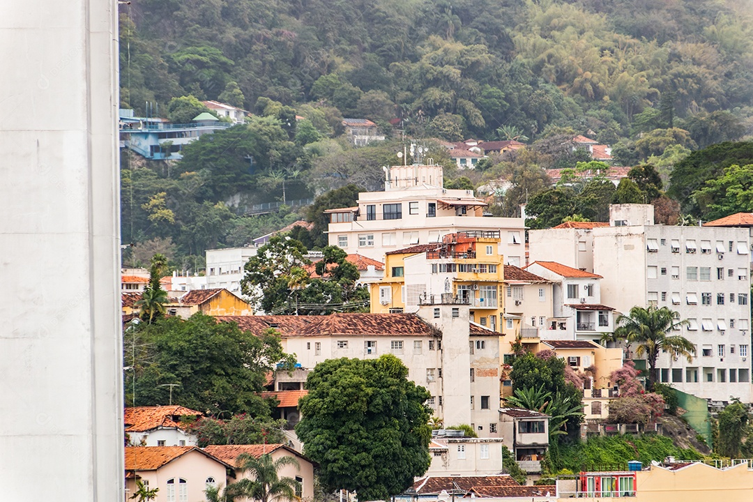Casas de Santa Teresa no centro do Rio de Janeiro.
