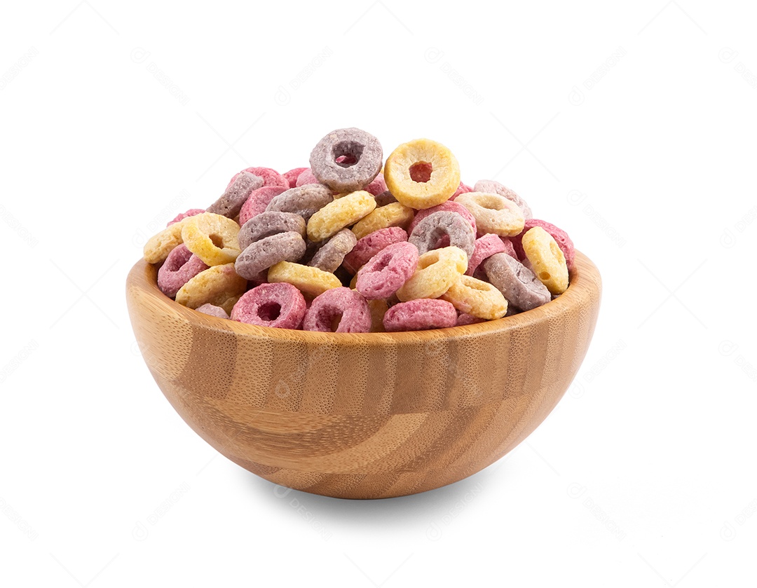 Tigela com cereal matinal