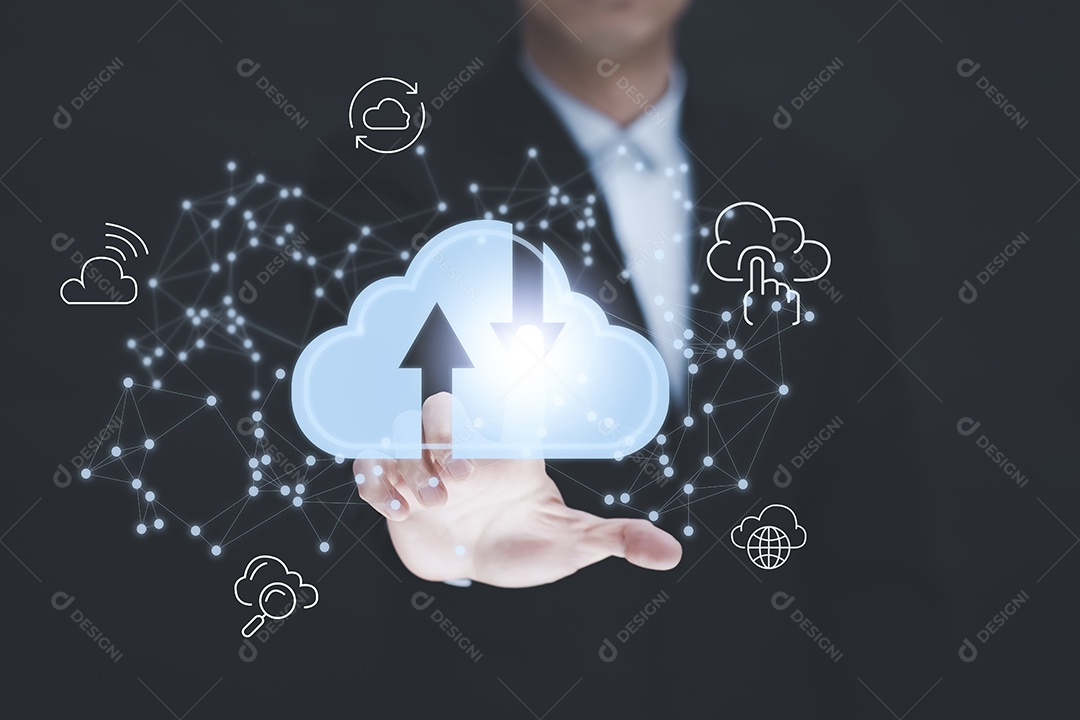 Conceitos de tecnologia de armazenamento de dados em nuvem IA