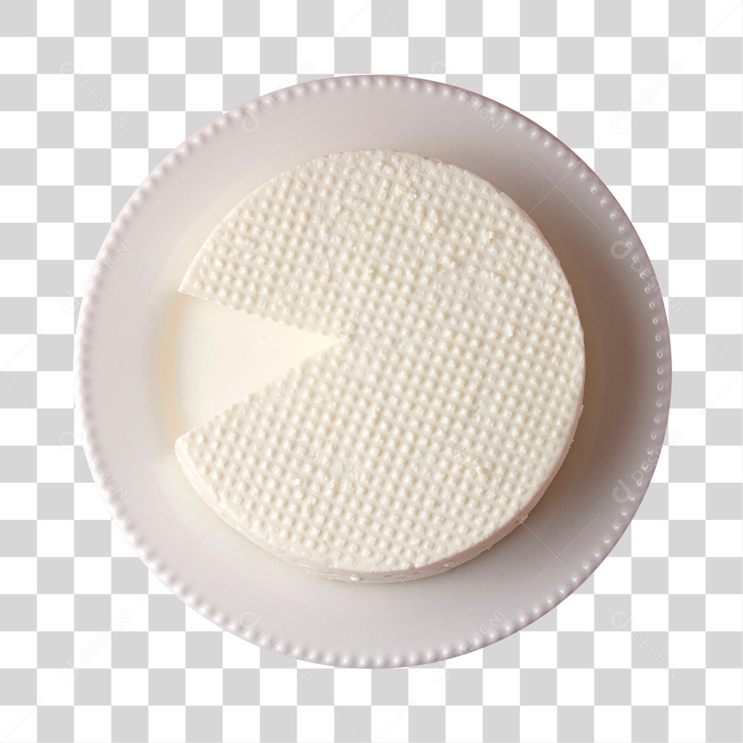 Prato de comida queijo fresco canastra