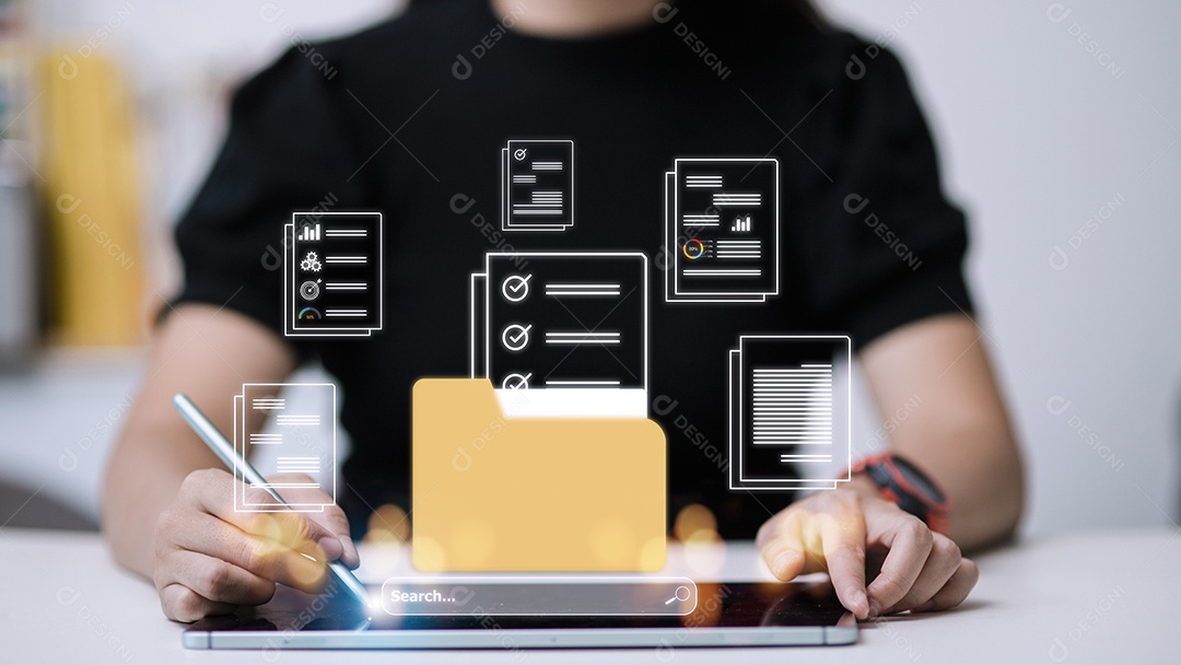 Carregar documentos da pasta. Abra a pasta de arquivos voador