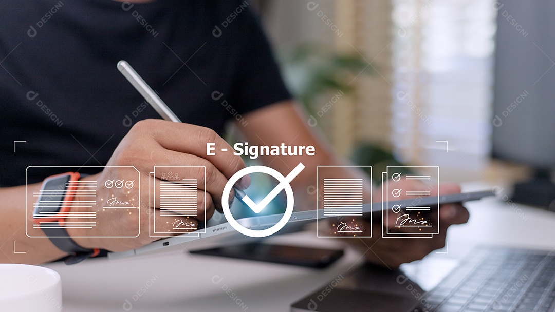 Contrato de negócios on-line Assinatura eletrônica, assinatura eletrônica, digital