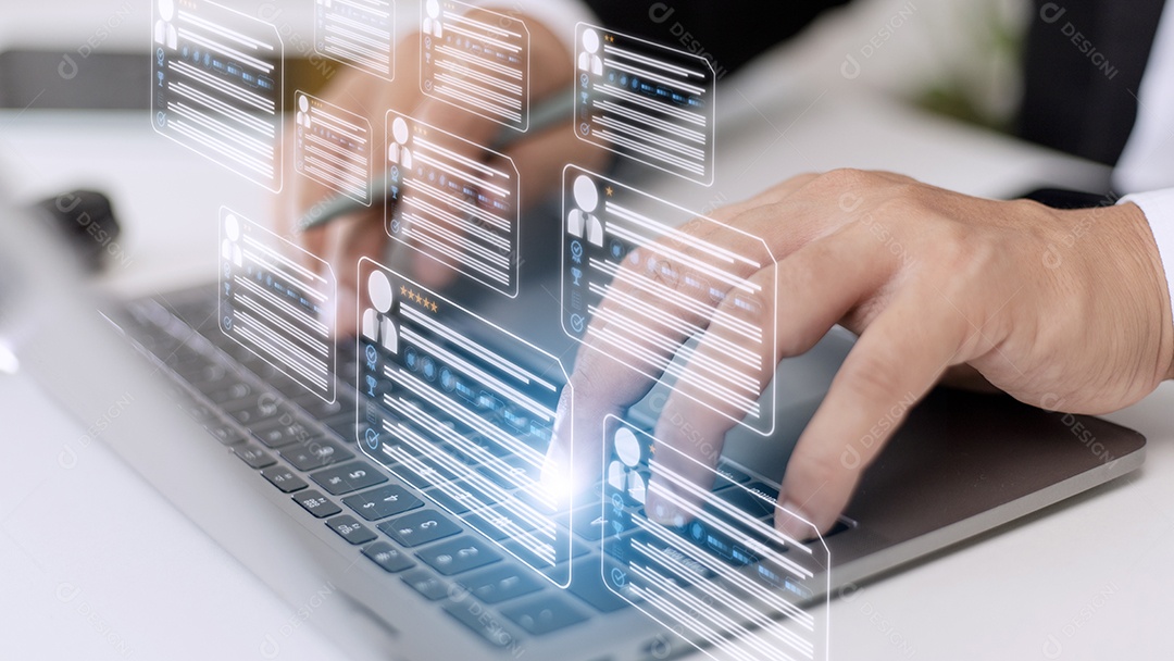 Recursos humanos gestão de RH recrutamento emprego headhunting conceito.