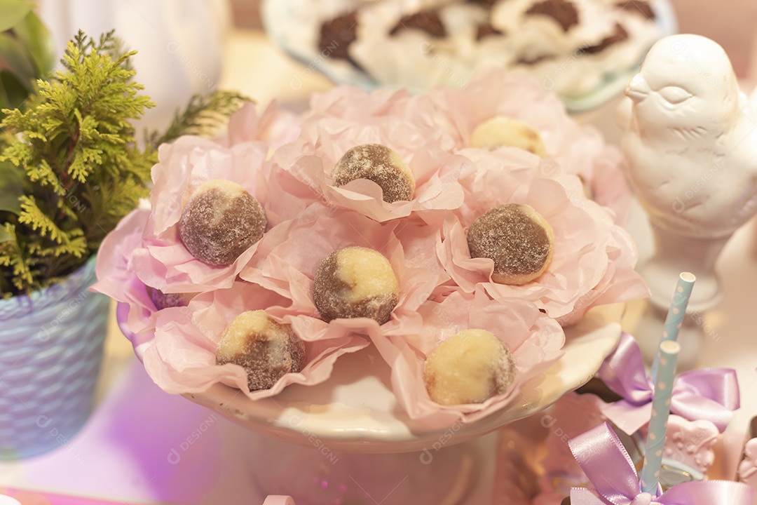 Mesa de aniversario de criança de 1 ano